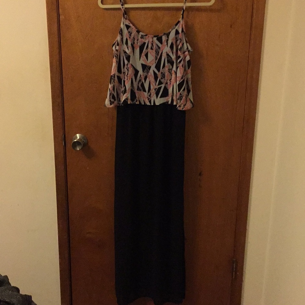 Long dress with spaghetti straps